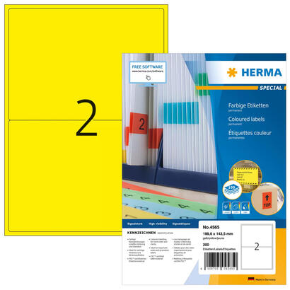 etiquetas-herma-a4-amarillo-1996x1435mm-papel-mate-1400-uds