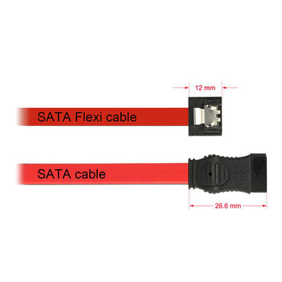 delock-cable-metalico-rojo-sata-flexi-6-gbs-de-10-cm