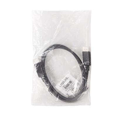 logilink-cd0100-cable-displayport-1-m-negro