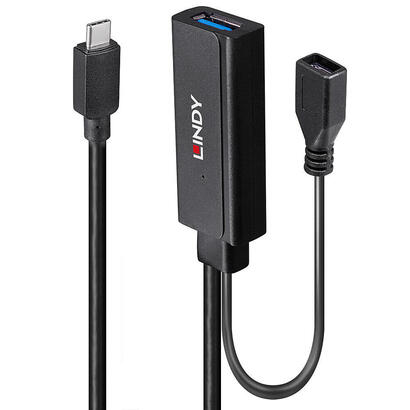 lindy-43352-hub-de-interfaz-usb-32-gen-1-31-gen-1-type-c-5000-mbits-negro