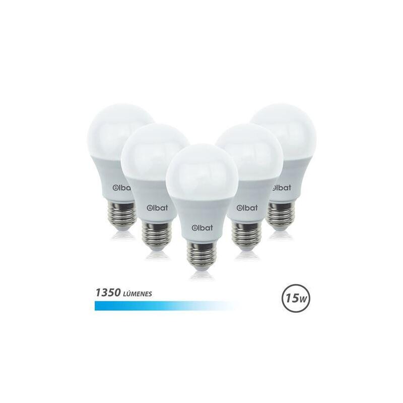 elbat-pack-de-5-bombillas-led-a60-15w-e27-1350lm-6500k-luz-fria