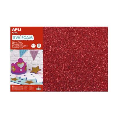apli-pack-de-3-goma-eva-purpurina-600-x-400-mm-grosor-2-mm-impermeable-moldeable-al-calor-color-rojo