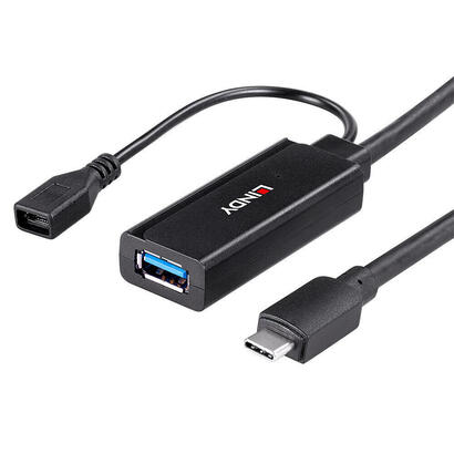 lindy-43352-hub-de-interfaz-usb-32-gen-1-31-gen-1-type-c-5000-mbits-negro