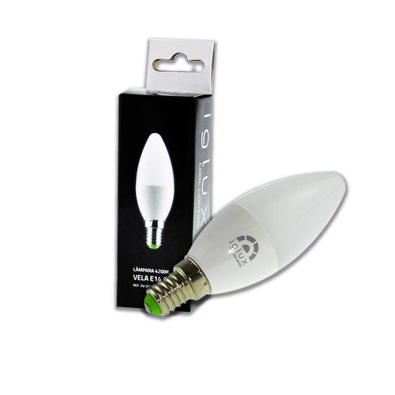 iglux-bombilla-vela-xv-0514-n-5w-e14-4200k-angulo-120-420-lumenes-ip-20