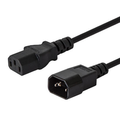 cable-savio-cl-99-iec-320-c14-m-c13-f-120-m-negro