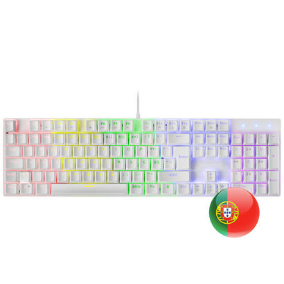teclado-portugues-mars-gaming-mk422-blanco-mecanico-gaming-rgb-antighosting-switch-mecanico-rojo