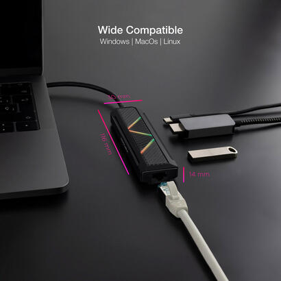 nanocable-5-en-1-hub-usb-c-30-con-2x-usb-a-30-1x-usb-c-pd-1x-hdmi-1x-rj45-carcasa-de-aluminio-cable-de-015m