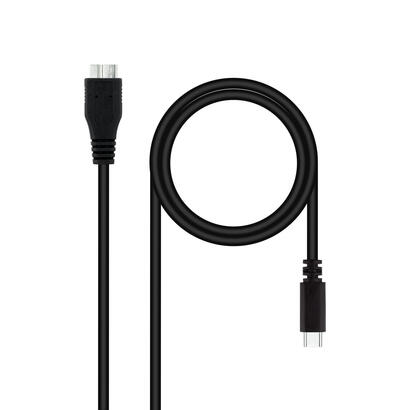 nanocable-cable-usb-30-usb-c-macho-a-microusb-b-macho-1m