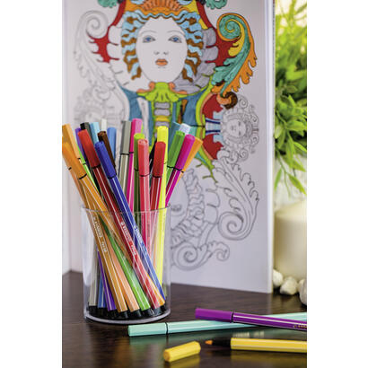 stabilo-pen-68-rollerset-individual-rotulador-estuche-nylon-cierre-velcro-30-colores