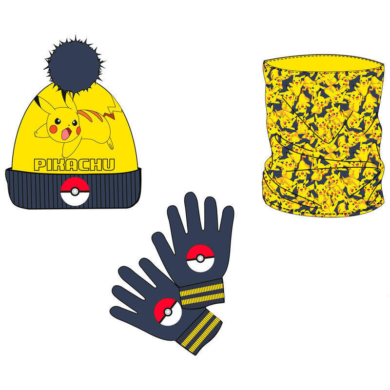 set-gorro-braga-cuello-y-guantes-pikachu-pokemon