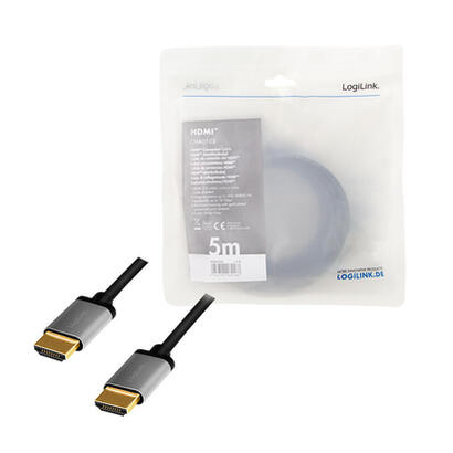 logilink-cha0103-cable-hdmi-am-to-am-4k60-hz-alu-blackgrey-5m