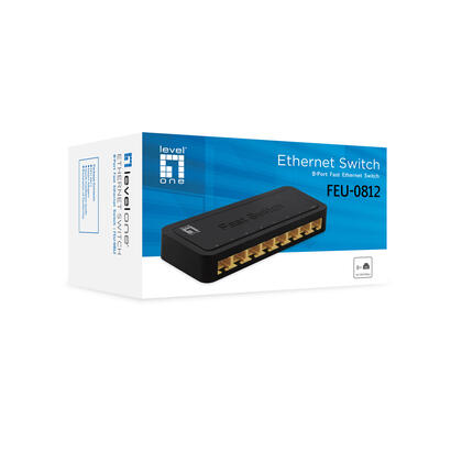 levelone-feu-0812-switch-no-administrado-fast-ethernet-10100-negro