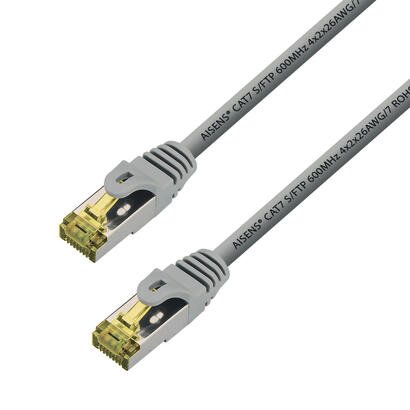 aisens-cable-de-red-rj45-lszh-cat7-600-mhz-sftp-pimf-awg26-25cm-gris