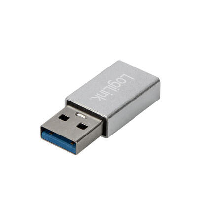 adaptador-logilink-usb-32-gen1-tipo-c-usb-am-a-usb-cf-plateado