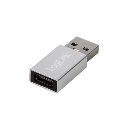 adaptador-logilink-usb-32-gen1-tipo-c-usb-am-a-usb-cf-plateado