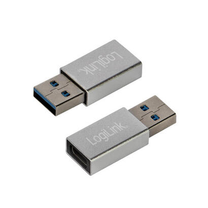 adaptador-logilink-usb-32-gen1-tipo-c-usb-am-a-usb-cf-plateado