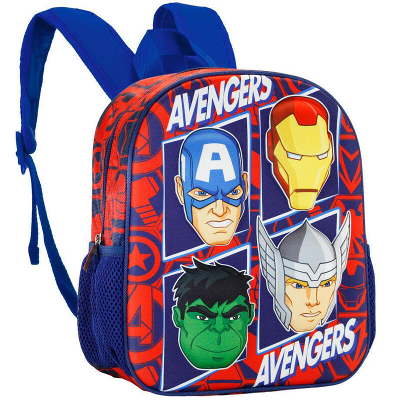 mochila-3d-the-four-vengadores-avengers-marvel-31cm