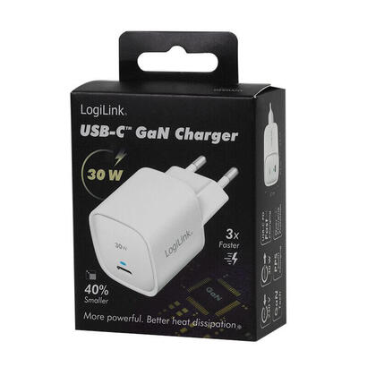 logilink-pa0279-cargador-1-x-usb-c-portpdgan30w-blanco