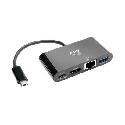 tripp-lite-adaptador-usb-c-type-c-a-hdmi-con-hub-usb-a-gigabit-ethernet-thunderbolt-3-4k-carga-pd-30-hz-negro