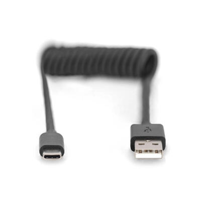 digitus-spiralkabel-usb-a-usb-c-1m-usb-a-usb-c-negro