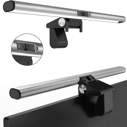 4smarts-2in1-lampara-lightbar-pro-monitor-con-webcam-fullhd-plata