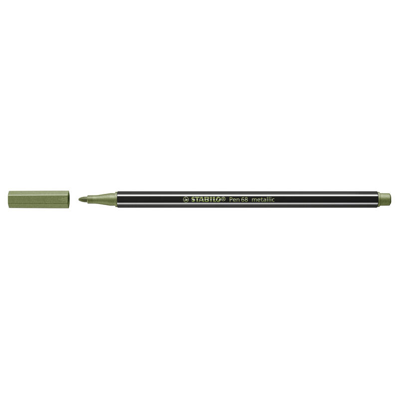 stabilo-pen-68-rotulador-verde-hoja-metalico-10u-