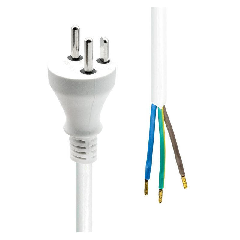 proxtend-power-cord-denmark-to-open-end-20m-white proxtend-power-cord-denmark-to-open-end-20m-white