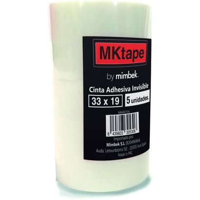 rollos-de-cinta-adhesiva-mktape-mk402154-blister-5-unidades-33m-x-19mm-paquete-12-unidades