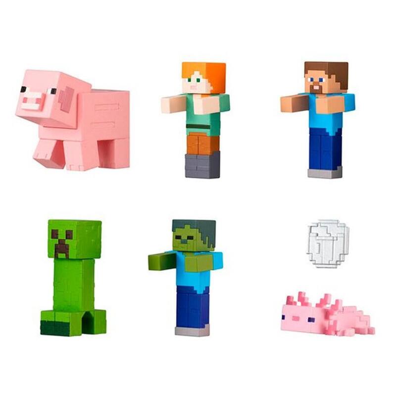 set-gashapon-figuras-bandai-lote-40-articulos-minecraft-narabundesu