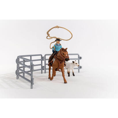 figura-de-juego-schleich-farm-world-team-roping-mit-cowgirl-spielfigur-42577