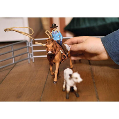 figura-de-juego-schleich-farm-world-team-roping-mit-cowgirl-spielfigur-42577