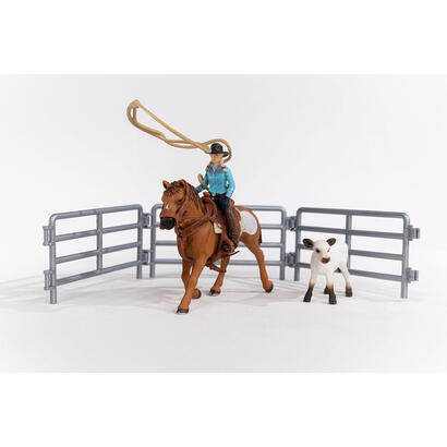 figura-de-juego-schleich-farm-world-team-roping-mit-cowgirl-spielfigur-42577