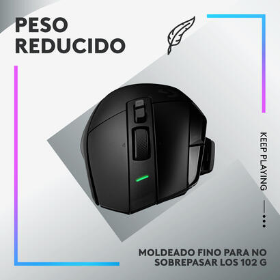 raton-logitech-g-g502-x-lightspeed-gaming-optico-inalambrico-25600ppp-negro