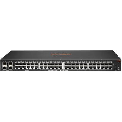 hpe-aruba-6000-48g-4sfp-switch-conmutador-l3-gestionado-48-x-101001000-4-x-gigabit-sfp-flujo-de-aire-de-lado-a-lado-montaje-en-r
