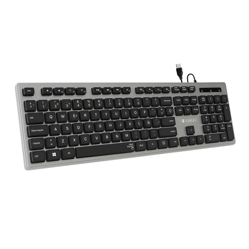 teclado-wired-ergo-keys-silent-flat-grey-subblim