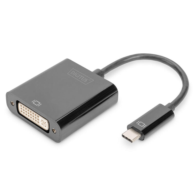 digitus-adaptador-usb-tipo-c-dvi-10cm-negro