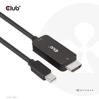 club3d-cac-1187-cable-mini-displayport-hdmi-18m-8k60hz-mm-retail