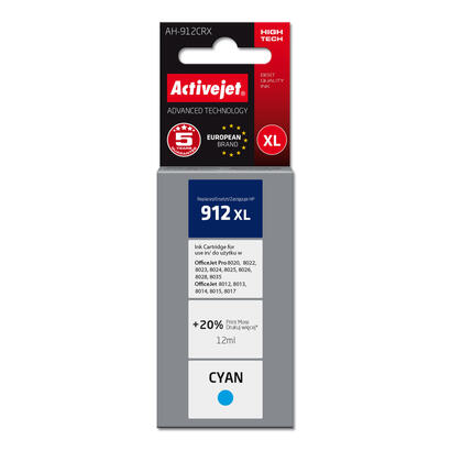 activejet-tinta-ah-912crx-para-impresoras-hp-recambio-hp-912xl-3yl81ae-premium-990-paginas-azul