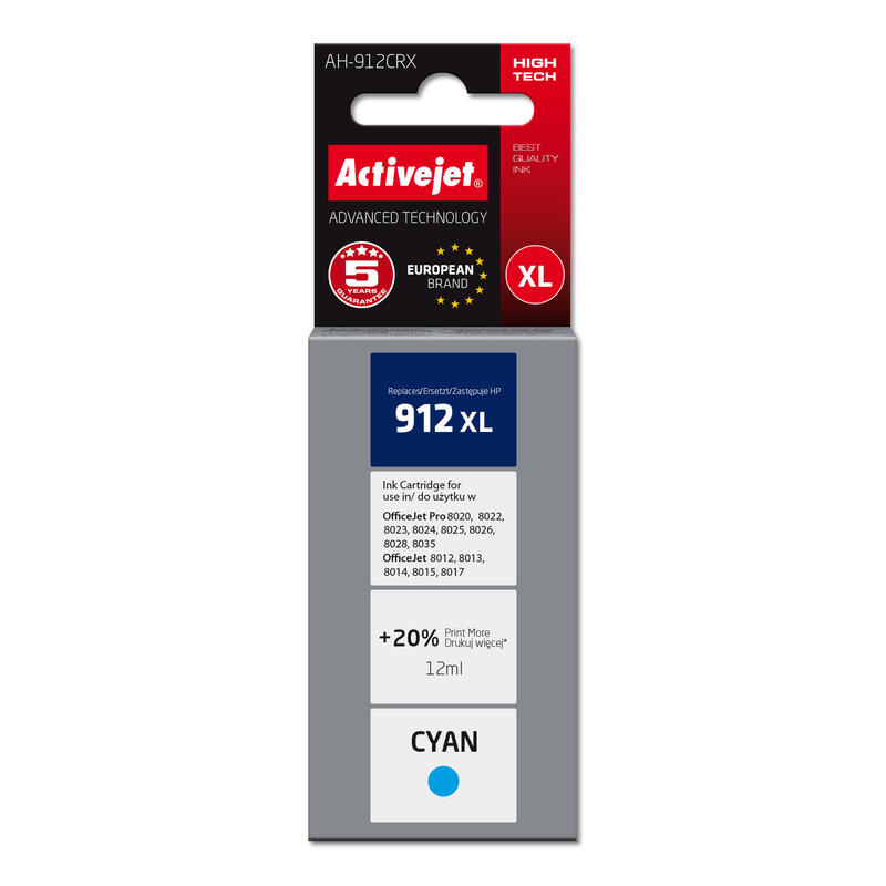 activejet-tinta-ah-912crx-para-impresoras-hp-recambio-hp-912xl-3yl81ae-premium-990-paginas-azul activejet-tinta-ah-912crx-para-impresoras-hp-recambio-hp-912xl-3yl81ae-premium-990-paginas-azul