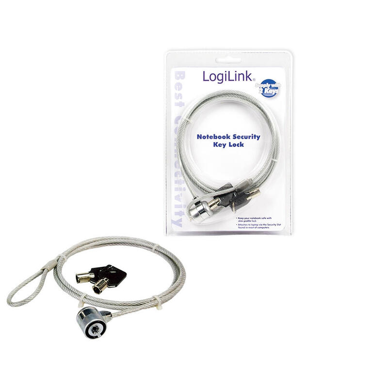 cable-seguridad-portatil-logilink-pc-lock-15m
