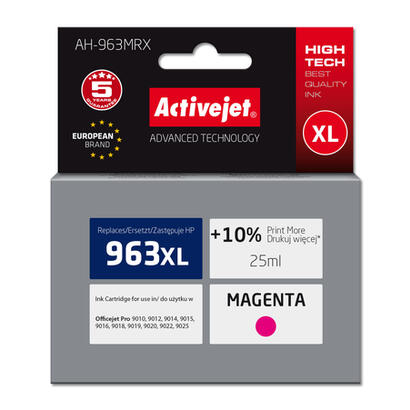 activejet-tinta-ah-963mrx-para-impresoras-hp-recambio-hp-963xl-3ja28ae-premium-1760-paginas-purpura