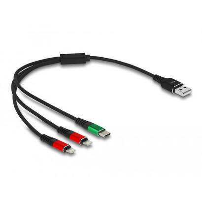 delock-cable-de-carga-usb-3-en-1-tipo-a-a-2-x-lightning-usb-type-c-30-cm