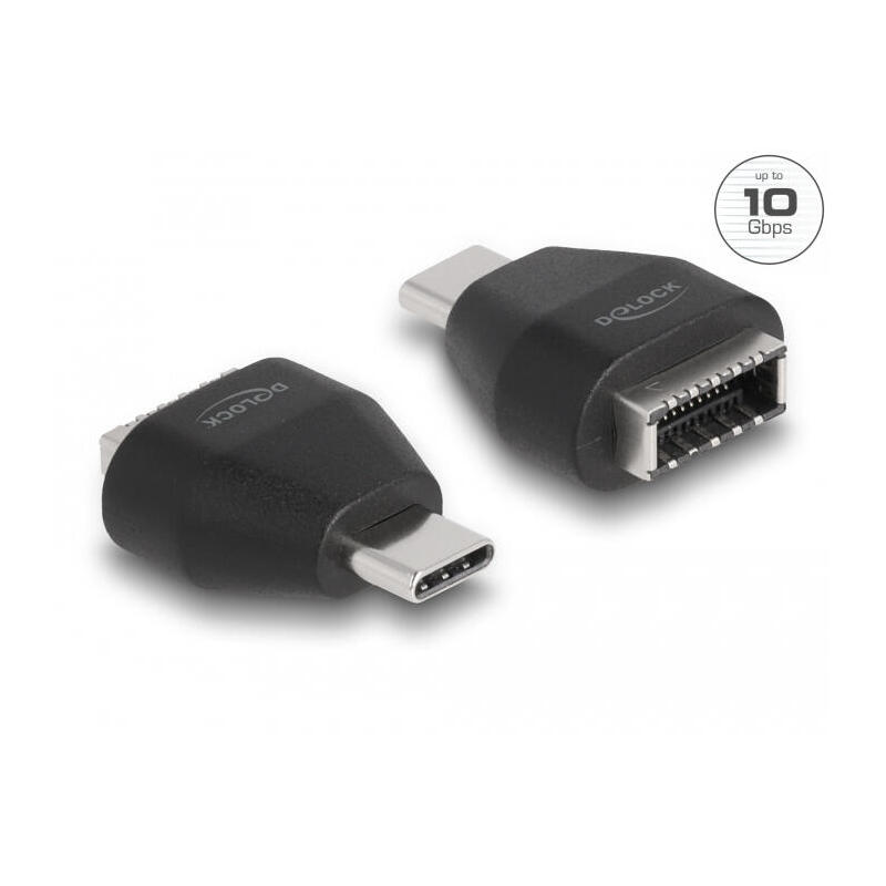 delock-adaptador-usb-type-c-macho-a-usb-32-clave-a-hembra-negro