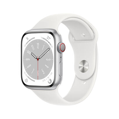 apple-watch-series-8-gps-cellular-45mm-caja-de-aluminio-plata-correa-deportiva-blanca