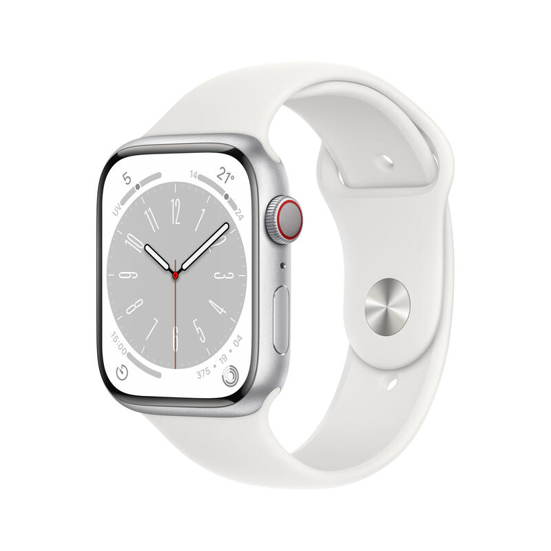 apple-watch-series-8-gps-cellular-45mm-caja-de-aluminio-plata-correa-deportiva-blanca