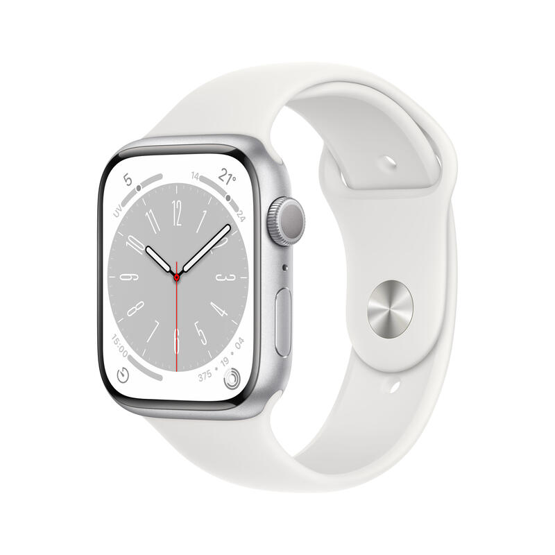 apple-watch-series-8-gps-45mm-caja-de-aluminio-plata-correa-deportiva-blanca