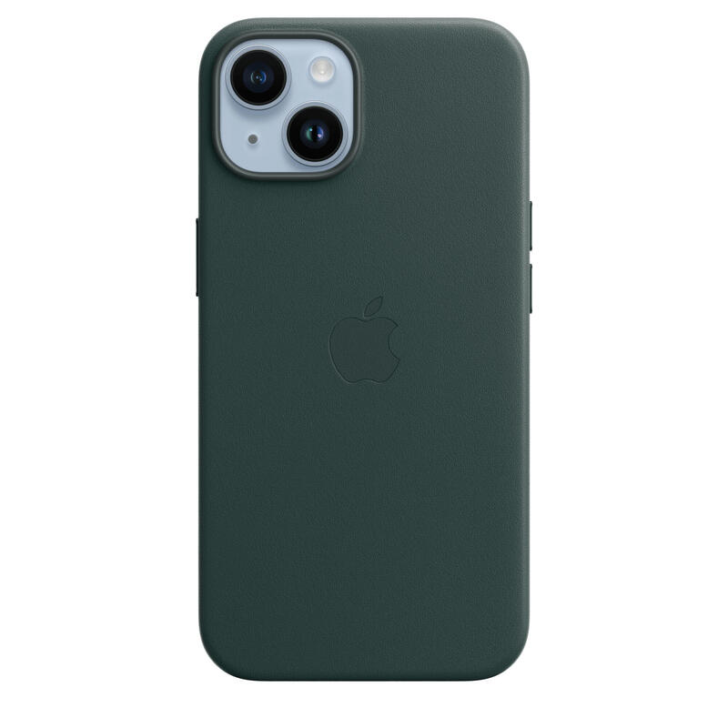 apple-funda-iphone-14-leather-case-con-magsafe-forest-green