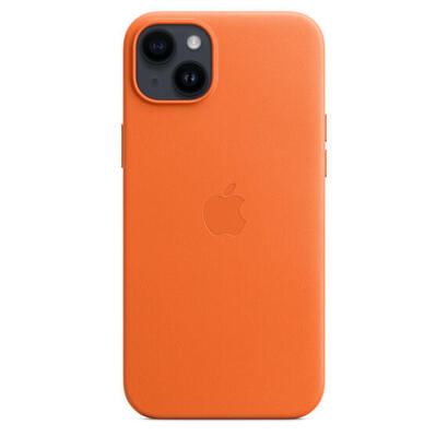 apple-funda-iphone-14-plus-leather-case-con-magsafe-orange