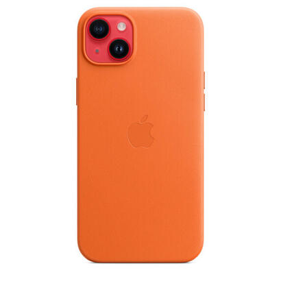 apple-funda-iphone-14-plus-leather-case-con-magsafe-orange
