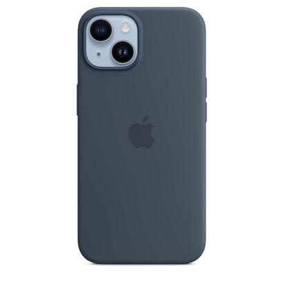 apple-funda-iphone-14-silicone-case-con-magsafe-storm-blue